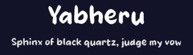 Yabheru by wepfont.com — Script Handwritten Font — thumbnail 2