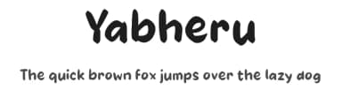 Yabheru by wepfont.com — Script Handwritten Font — thumbnail 1