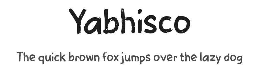 Yabhisco by wepfont.com — Script Handwritten Font