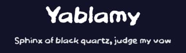 Yablamy by wepfont.com — Script Handwritten Font — thumbnail 2