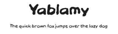 Yablamy by wepfont.com — Script Handwritten Font — thumbnail 1