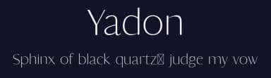Yadon by creativetacos — Sans Serif Font — thumbnail 2