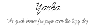 Yaeba by Zero Desain — Script Handwritten Font — thumbnail 1