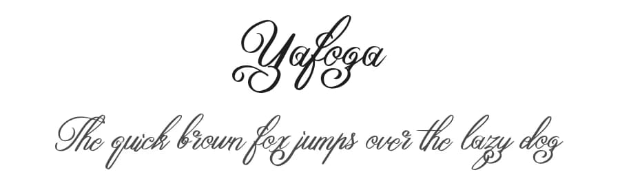 Yafoga by Ianmikraz — Script Handwritten Font