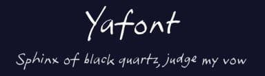 Yafont by FontPanda — Script Handwritten Font — thumbnail 2