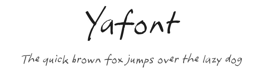 Yafont by FontPanda — Script Handwritten Font