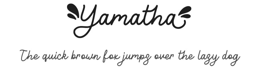 Yamatha by Attype Studio — Script Handwritten Font