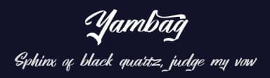Yambag by 177Studio — Script Handwritten Font — thumbnail 2