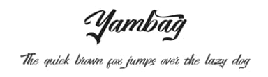 Yambag by 177Studio — Script Handwritten Font — thumbnail 1