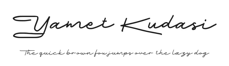 Yamet Kudasi by Alit Design — Script Handwritten Font