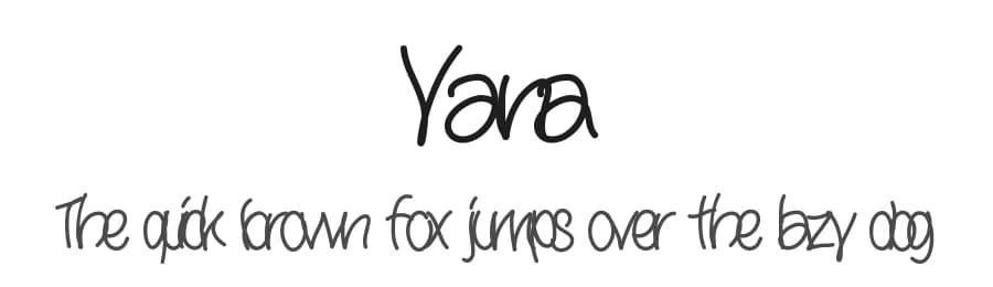 Yana by Francesco Caponi — Script Handwritten Font