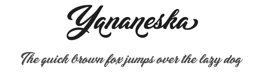 Yananeska by Billy Argel Fonts ® — Script Handwritten Font