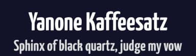 Yanone Kaffeesatz by Yanone — Sans Serif Font — thumbnail 2
