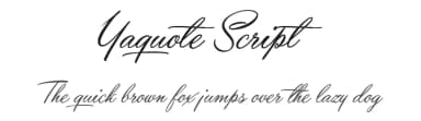 Yaquote Script by Måns Grebäck — Script Handwritten Font — thumbnail 1