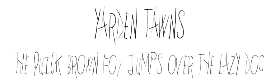 Yarden Tawns by Xerographer Fonts — Script Handwritten Font