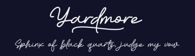 Yardmore by Awansenja Type — Script Handwritten Font — thumbnail 2