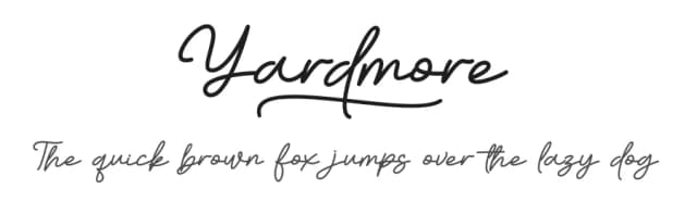 Yardmore by Awansenja Type — Script Handwritten Font
