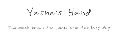 Yasna's Hand by Falve — Script Handwritten Font — thumbnail 1