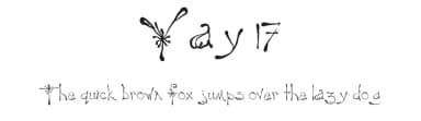 Yay 17 by Deb Kerkhof — Script Handwritten Font — thumbnail 1