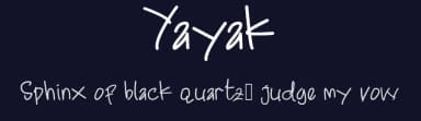 Yayak by Sendika Vidiyantoro — Script Handwritten Font — thumbnail 2