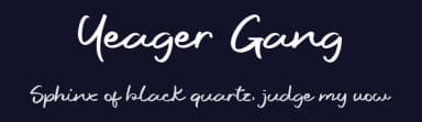 Yeager Gang by Abas Creative — Script Handwritten Font — thumbnail 2