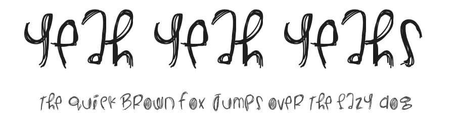 Yeah Yeah Yeahs by Des Gomez — Script Handwritten Font