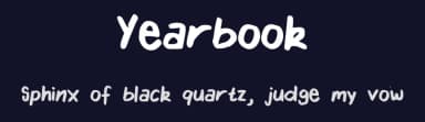 Yearbook by Elleanor Vickery — Script Handwritten Font — thumbnail 2