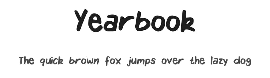 Yearbook by Elleanor Vickery — Script Handwritten Font