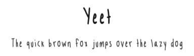 Yeet by Atlas — Script Handwritten Font — thumbnail 1