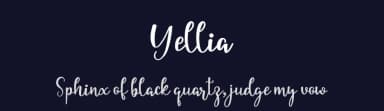 Yellia by niyos — Script Handwritten Font — thumbnail 2