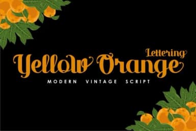 Yellow Orange Font by inumocca_type — Script Handwritten Font — thumbnail 1