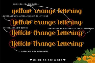 Yellow Orange Font by inumocca_type — Script Handwritten Font — thumbnail 2