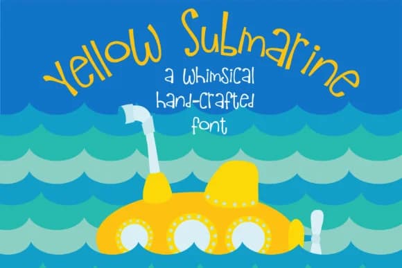 Yellow Submarine Font by Illustration Ink — Script Handwritten Font