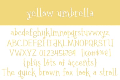 Yellow Umbrella Font by brittneymurphydesign — Script Handwritten Font — thumbnail 2