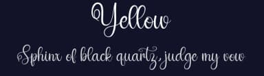 Yellow by Id: #774701 — Script Handwritten Font — thumbnail 2