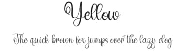 Yellow by Id: #774701 — Script Handwritten Font — thumbnail 1