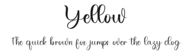 Yellow by PiPi Creative STUDIO — Script Handwritten Font — thumbnail 1