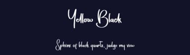 Yellow Black by Alif Ryan Zulfikar — Script Handwritten Font — thumbnail 2