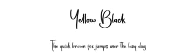 Yellow Black by Alif Ryan Zulfikar — Script Handwritten Font — thumbnail 1