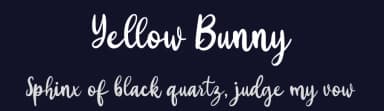 Yellow Bunny by Ikrar Bey Khubaib — Script Handwritten Font — thumbnail 2