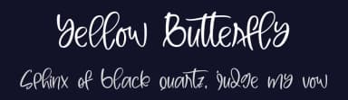 Yellow Butterfly by Four Lines — Script Handwritten Font — thumbnail 2