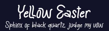 Yellow Easter by Yoga Letter — Script Handwritten Font — thumbnail 2