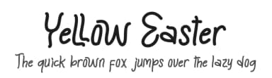 Yellow Easter by Yoga Letter — Script Handwritten Font — thumbnail 1