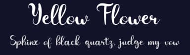 Yellow Flower by Dedi Mujiono — Script Handwritten Font — thumbnail 2
