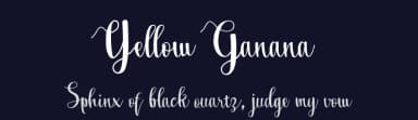 Yellow Ganana by Pidco Art — Script Handwritten Font — thumbnail 2