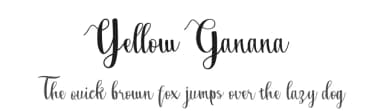 Yellow Ganana by Pidco Art — Script Handwritten Font — thumbnail 1