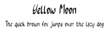 Yellow Moon by Rangkai Aksara — Script Handwritten Font — thumbnail 1