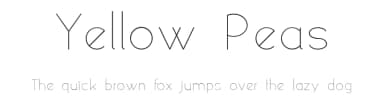 Yellow Peas by Roland Huse Design — Sans Serif Font — thumbnail 1