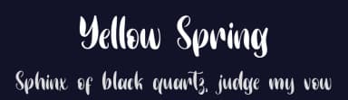 Yellow Spring by Alif Ryan Zulfikar — Script Handwritten Font — thumbnail 2