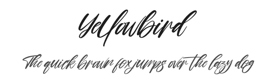 Yellowbird by Perspectype Studio - Letterena.com — Script Handwritten Font